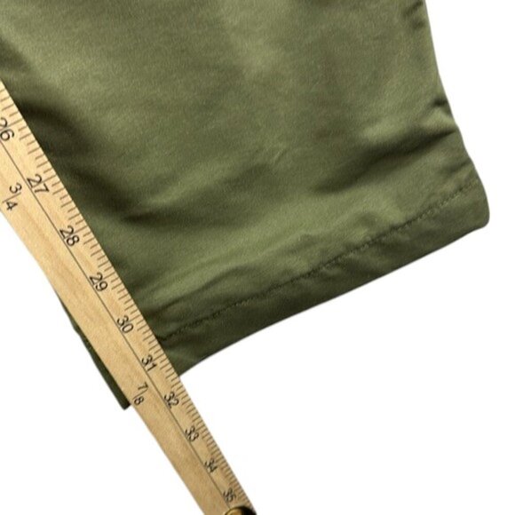 Lands' End Pants Cargo Lined Mid Weight Green Women's Size 8 - Picture 9 of 10